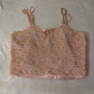 Victoria's Secret Peach lace Camisole Medium  Gold Tag